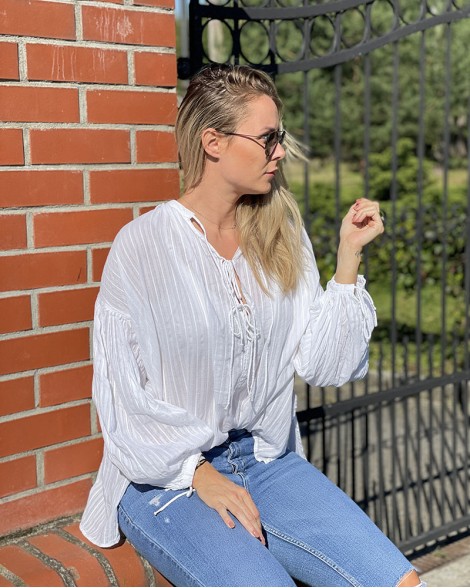 Košile dámská Replay bílá oversize